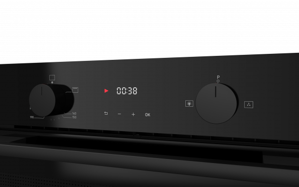 VP-SGO69BLK_-PANEL-YAKIN.png Avelis Elegance 60cm Built-In Gas Oven – Soft Close Door, Triple Glass