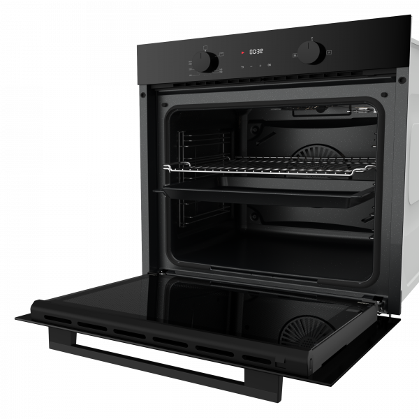 VP-SGO69BLK_-PERSPEKTIF.png Avelis Elegance 60cm Built-In Gas Oven – Soft Close Door, Triple Glass