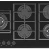 Avelis 90cm Gas on Glass Built-In Hob – 5 Burner with Dual Wok Power