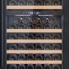 Avelis Dual Zone Wine Cooler - Black Glass - 600 x 1950mm