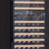 Avelis Dual Zone Wine Cooler - Black Glass - 600 x 1950mm