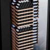 Avelis Dual Zone Wine Cooler - Black Glass - 600 x 1950mm