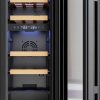 Avelis 30cm Dual Zone Wine Cooler - Black Glass