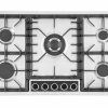 Avelis 90cm 5 Burner Stainless Steel Gas Hob - Central Wok Burner - A91CENTRAL-SS