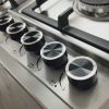 Avelis 90cm 5 Burner Stainless Steel Gas Hob - Right Wok Burner - AA91RIGHT-SS