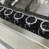 Avelis 90cm 5 Burner Stainless Steel Gas Hob - Central Wok Burner - A91CENTRAL-SS